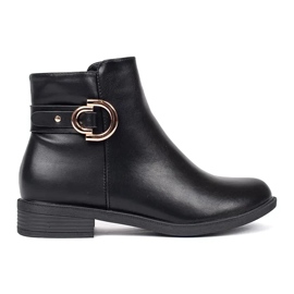 Black classic women's ankle boots
