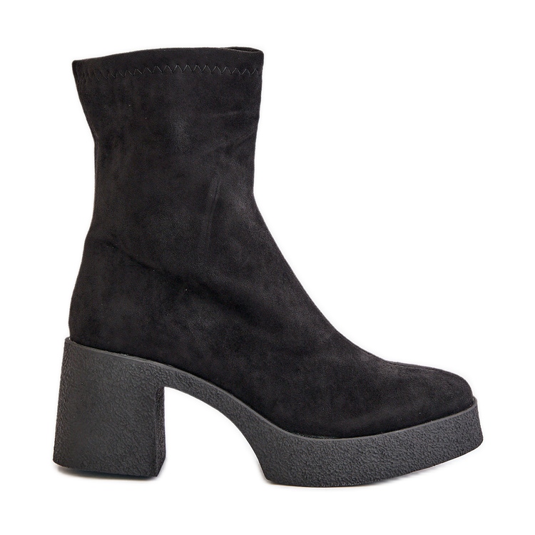 Women's Boots On A Platform And Massive Heel S.Barski HY42-739 Black