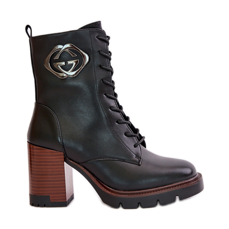 Vinceza 58359 Women s Insulated High Heel Boots Black KeeShoes