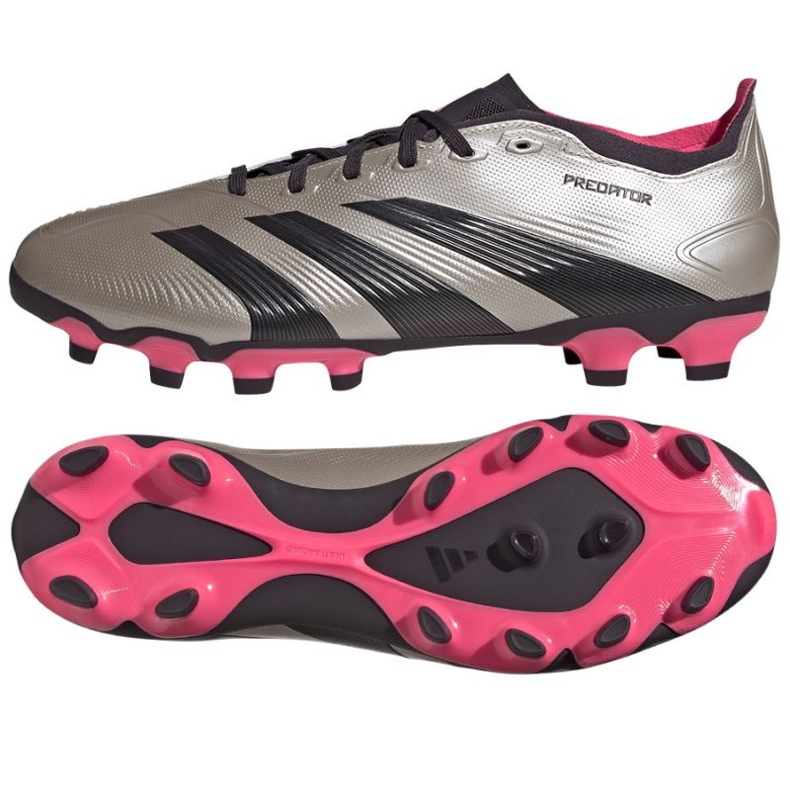 Adidas Predator League Mg IF6383 football shoes silver Adidas Predator League Mg IF6383 football shoes silver