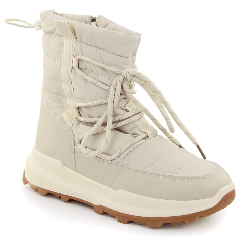 Women's snow boots, beige Potocki 16321 Women's snow boots, beige Potocki 16321