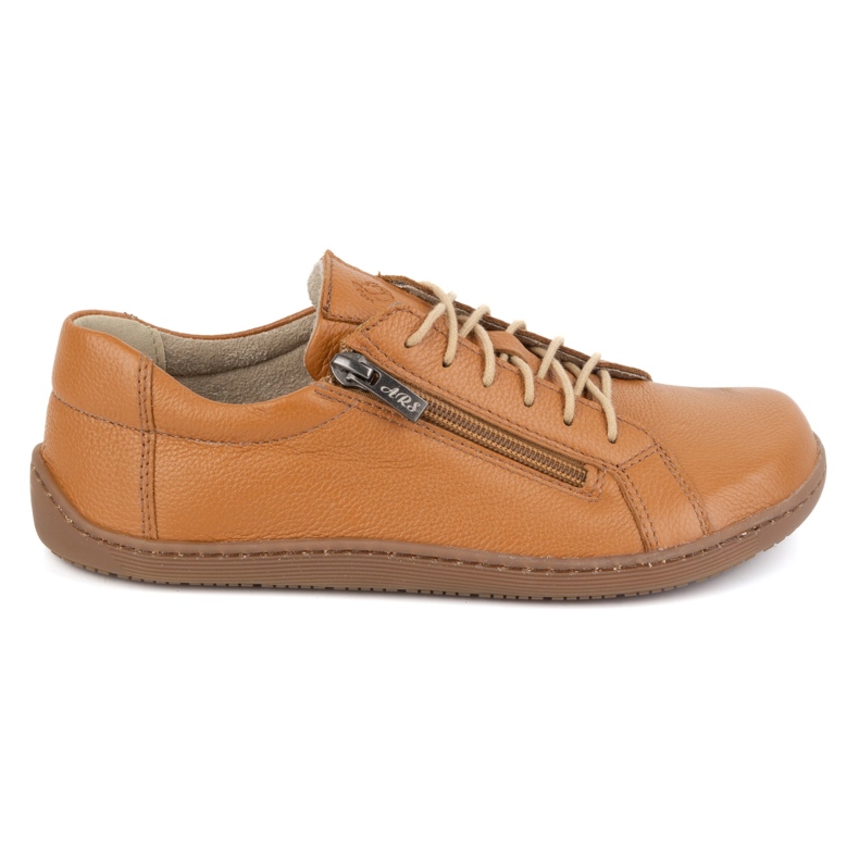 Olivier Women's minimalist barefoot leather shoes model 1243 red orange