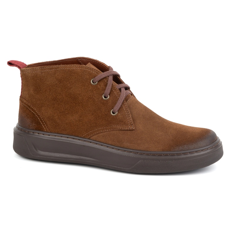 Chukka men's leather shoes KAMPOL 109/804 Sw brown