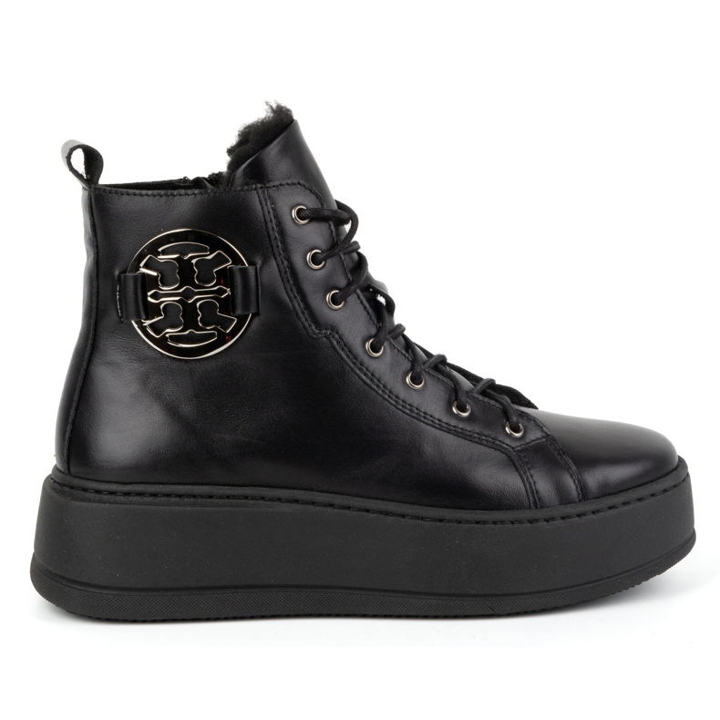 Olivier Women's insulated leather winter boots 1174 black Olivier Women's insulated leather winter boots 1174 black