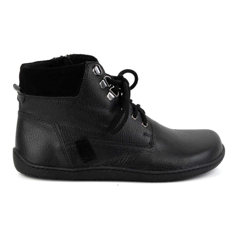 Olivier Women's minimalist barefoot winter leather shoes 1262 black
