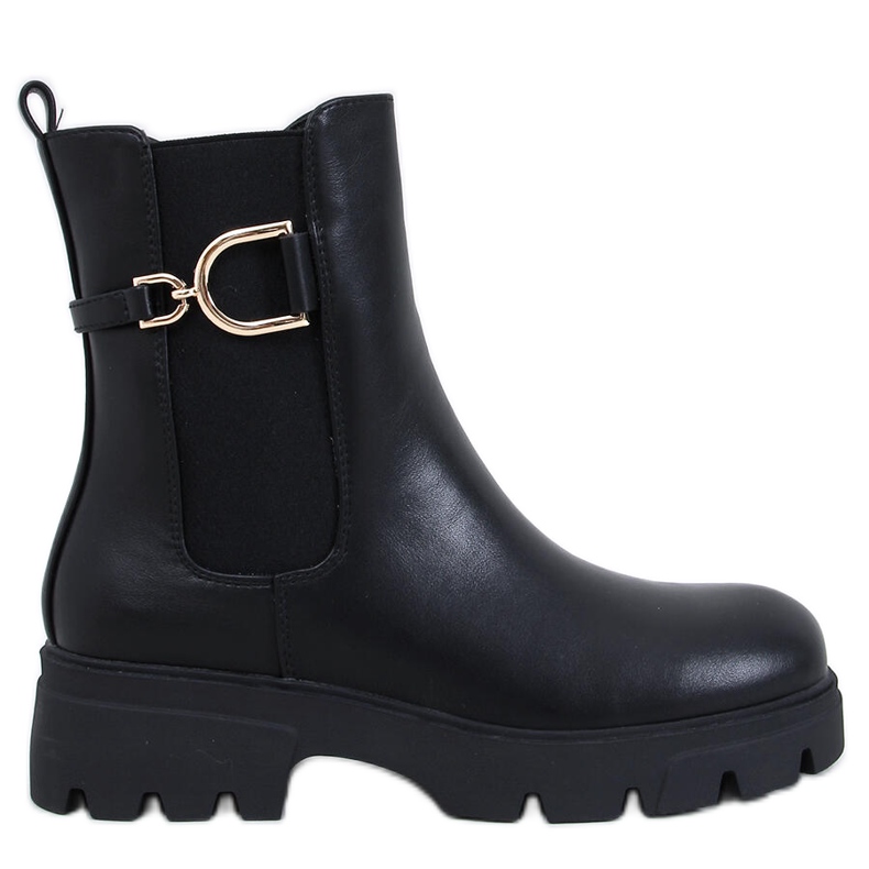 Regane Black high-top Chelsea boots