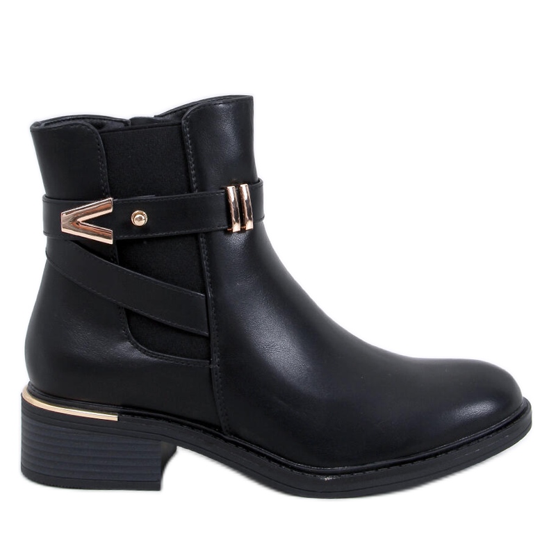Gavins Black Pu Chelsea boots