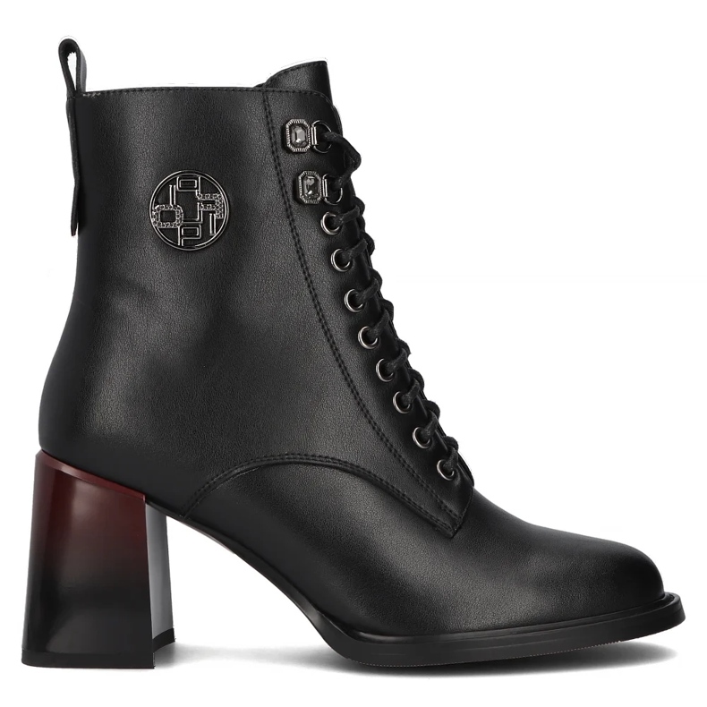 Filippo DBT6316/24 Bk black leather ankle boots