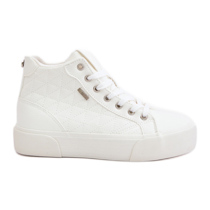 Insulated Women's Sneakers With Stitching Big Star OO274A479 White