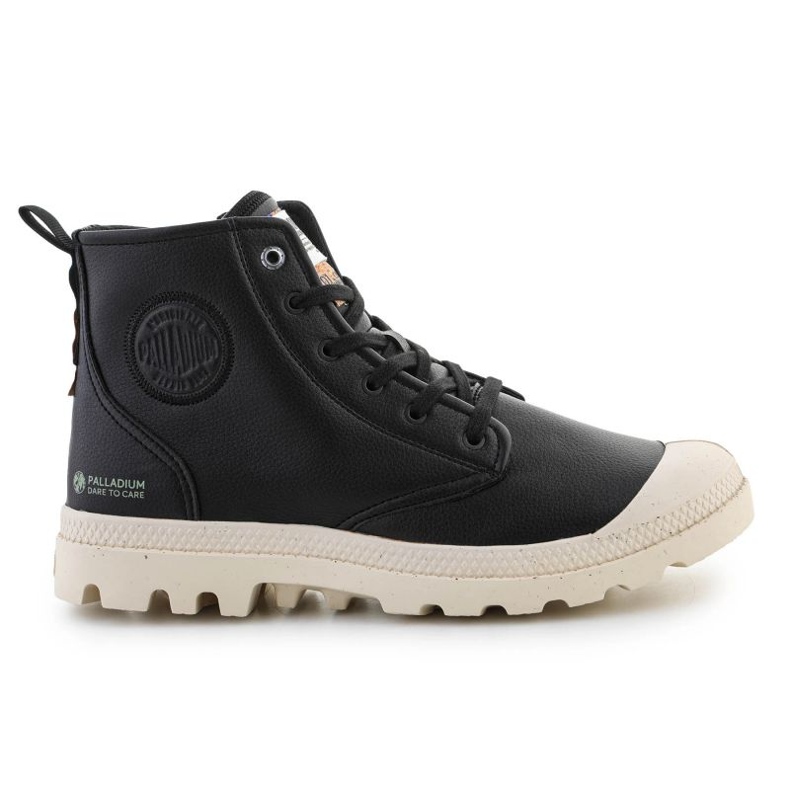 Palladium Pampa Hi Re-Vegan Leather U shoes 74378-008-M Black Palladium Pampa Hi Re-Vegan Leather U shoes 74378-008-M Black