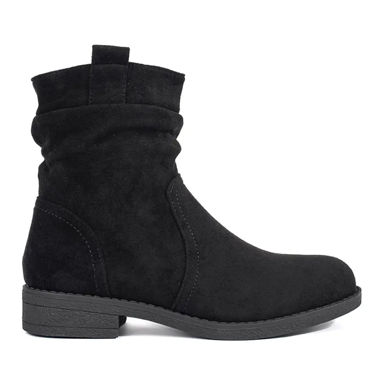 Women's black suede cowboy boots