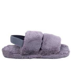 Rhodes Gray women's slippers with elastic band grey Rhodes Gray women's slippers with elastic band grey