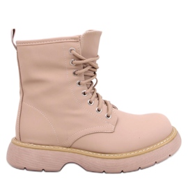 Peddy Khaki lace-up ankle boots - Inello beige Peddy Khaki lace-up ankle boots - Inello beige