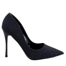 Shiny high heels with Diamoi Black particles - Inello Shiny high heels with Diamoi Black particles - Inello