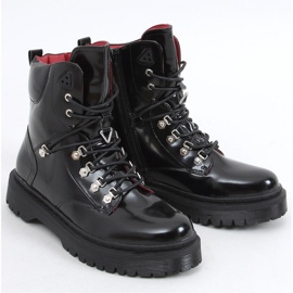 Kari Black lace-up ankle boots - Inello