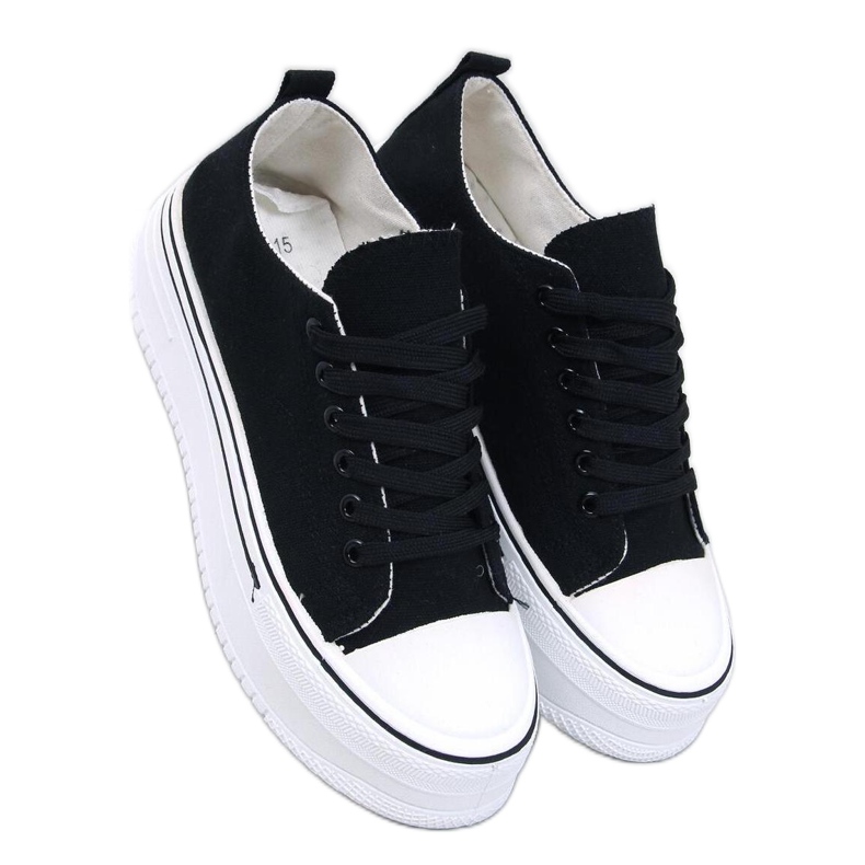 Loic Black high-soled sneakers - Inello