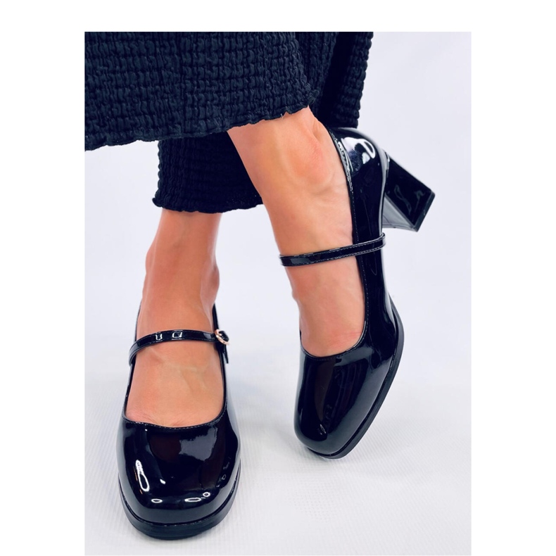 Maddoi Black patent high heel pumps - Inello