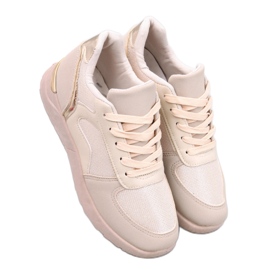 Light women's sneakers Doleh Beige - Inello