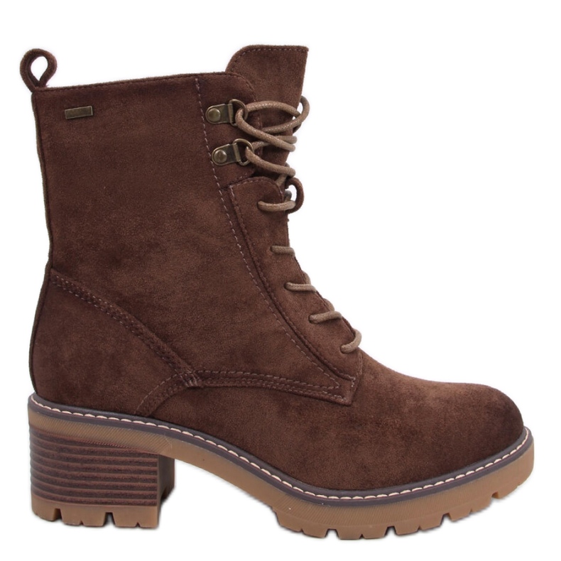 Reed Green comfortable high heel ankle boots brown