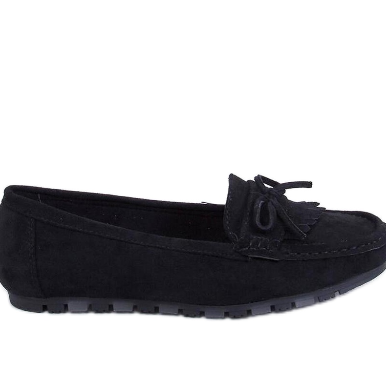 Black suede moccasins Black suede moccasins