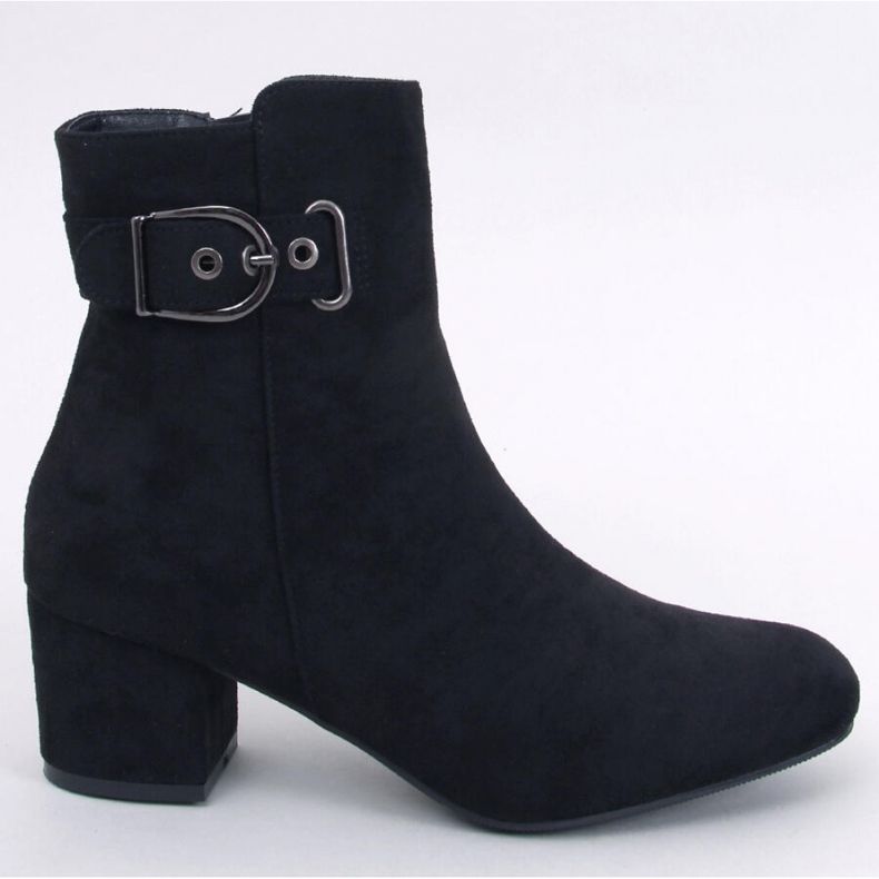 Lanne Black low-heeled ankle boots - Inello