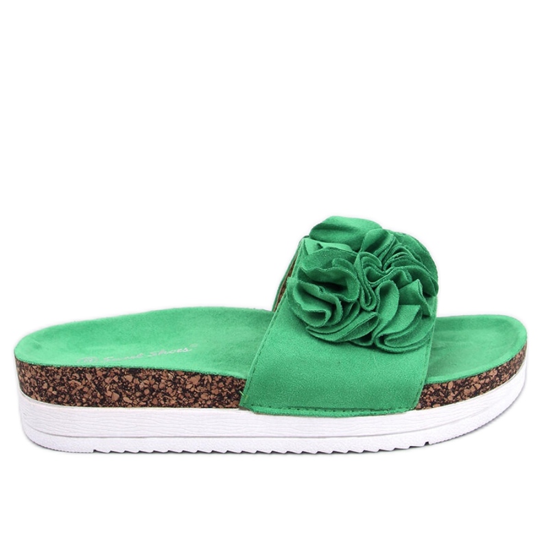 Sandal Flip-flops with flowers Green
