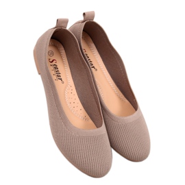 Khaki sock ballet flats brown Khaki sock ballet flats brown