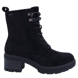 Comfortable high-heeled boots Black