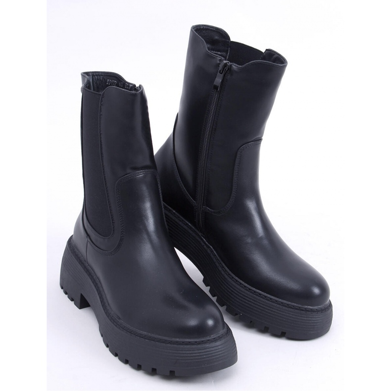 High-top Chelsea boots Black