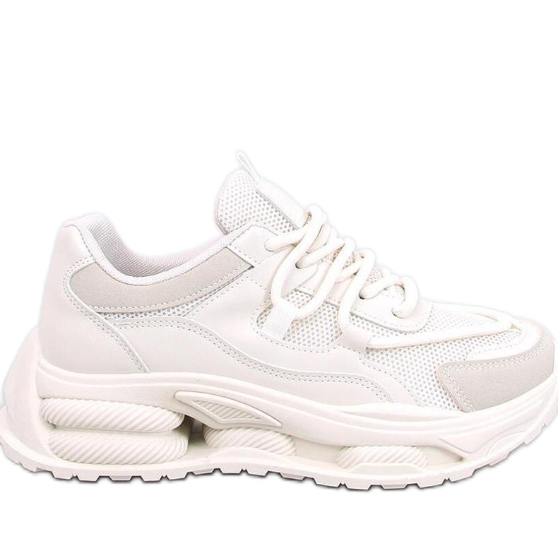 Beige women's sneakers