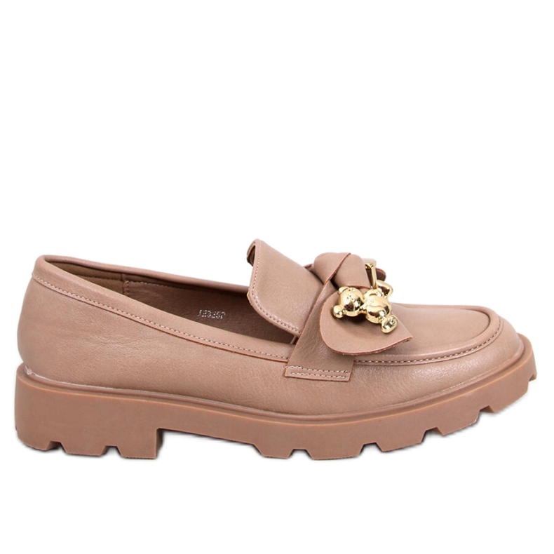 Khaki golden teddy bear moccasins brown