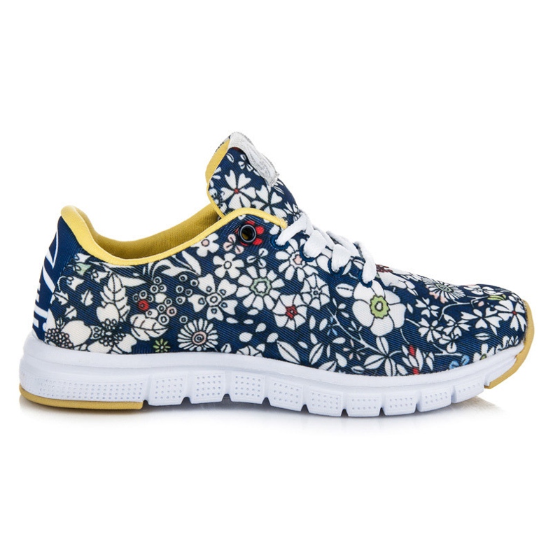 Kylie Sport shoes with flowers blue Kylie Sport shoes with flowers blue