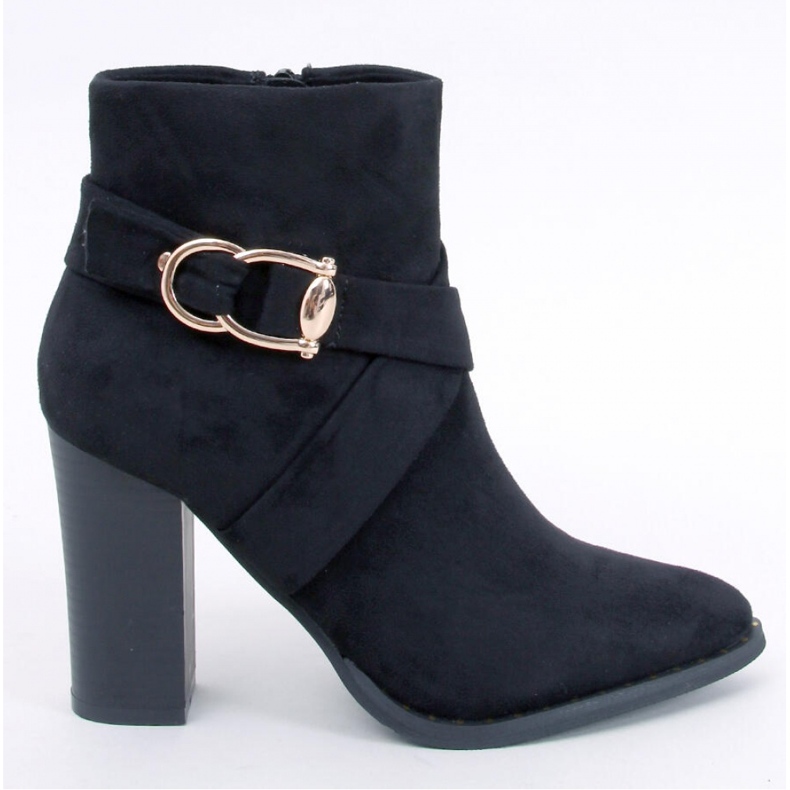 Janisa Black high-heeled ankle boots - Inello