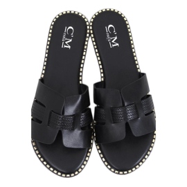 Elegant women's flip-flops Black Elegant women's flip-flops Black
