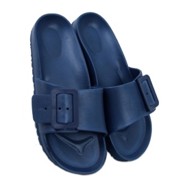 D.BLUE rubber flip-flops with a buckle D.BLUE rubber flip-flops with a buckle