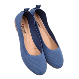 Blue sock ballerinas Blue sock ballerinas