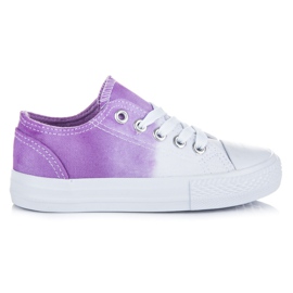 Kylie Children's Ombre sneakers white purple