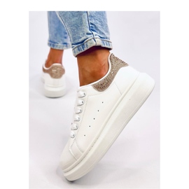 Gold Platform Sneakers white Gold Platform Sneakers white