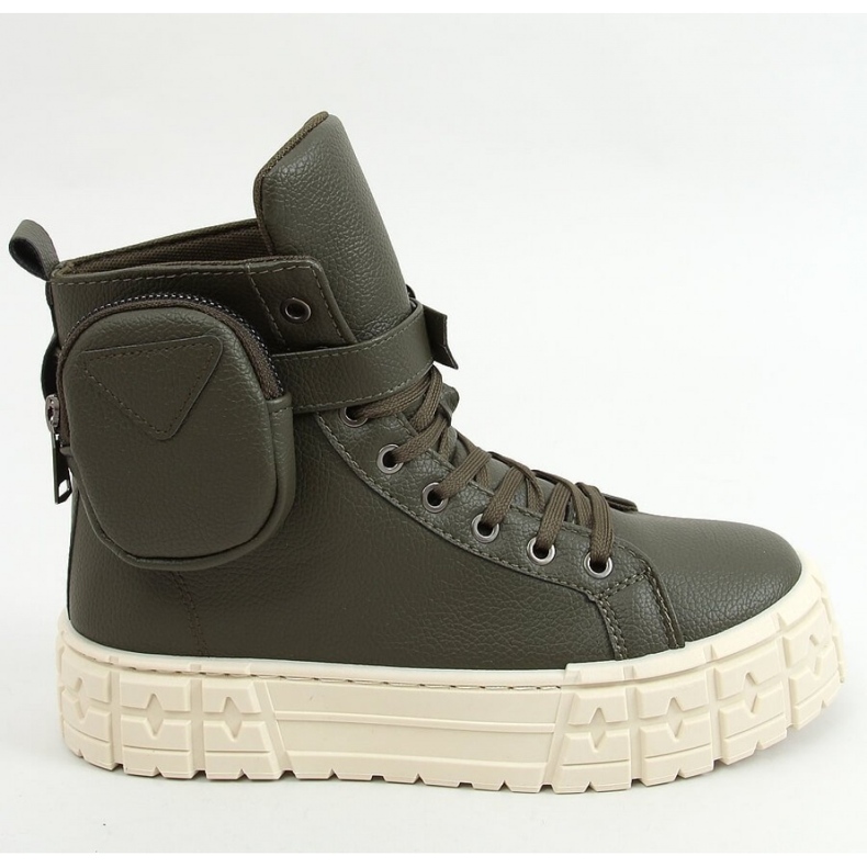 Green high-top sneakers RE11P Green - Inello