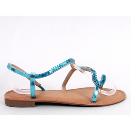 Adani Blue crystal sandals - Inello Adani Blue crystal sandals - Inello