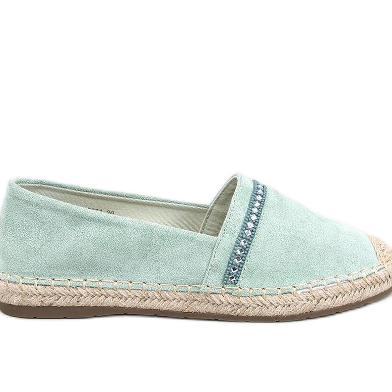 Green women's espadrilles