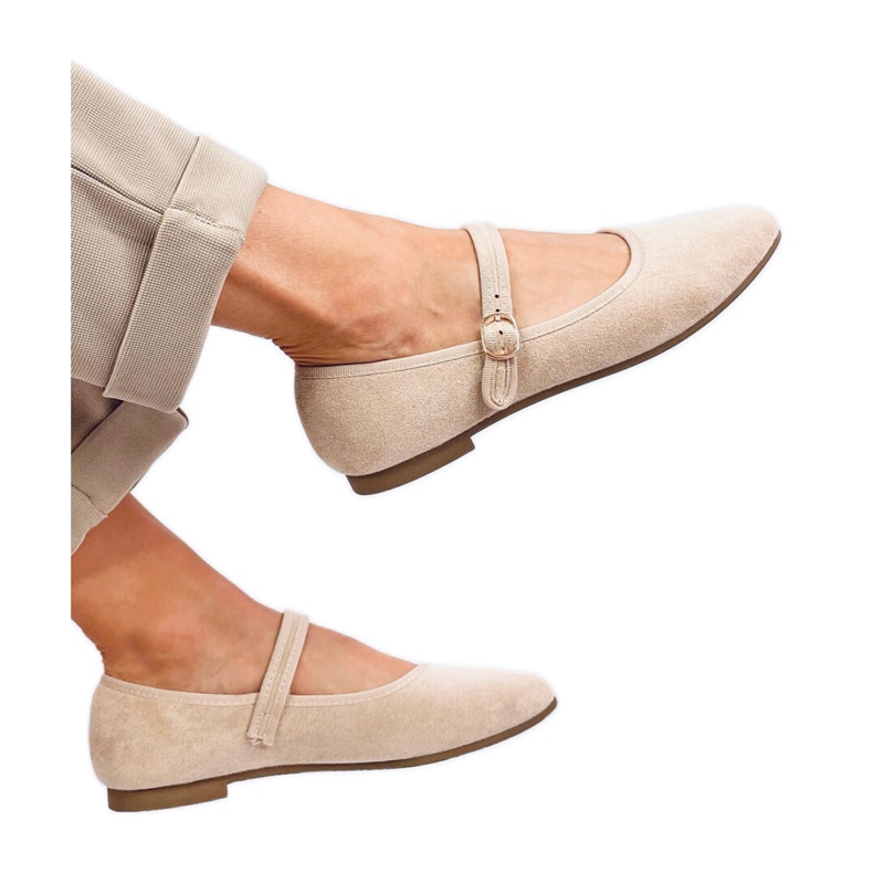 Mary Jane Beige style ballet flats