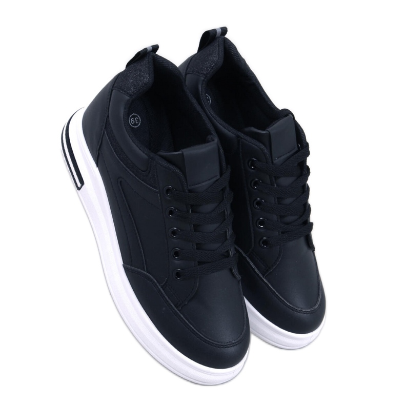 Women's wedge sneakers Black Women's wedge sneakers Black