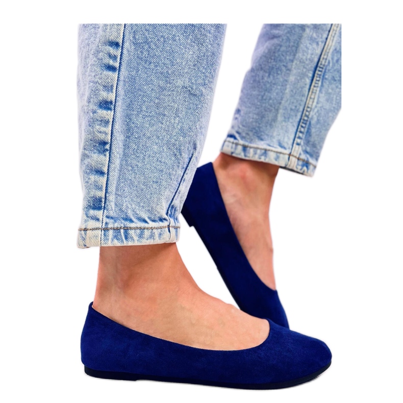 Classic suede ballerinas Blue