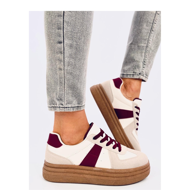 Melba Wine women's sneakers - Inello beige