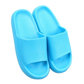 L.BLUE rubber flip-flops