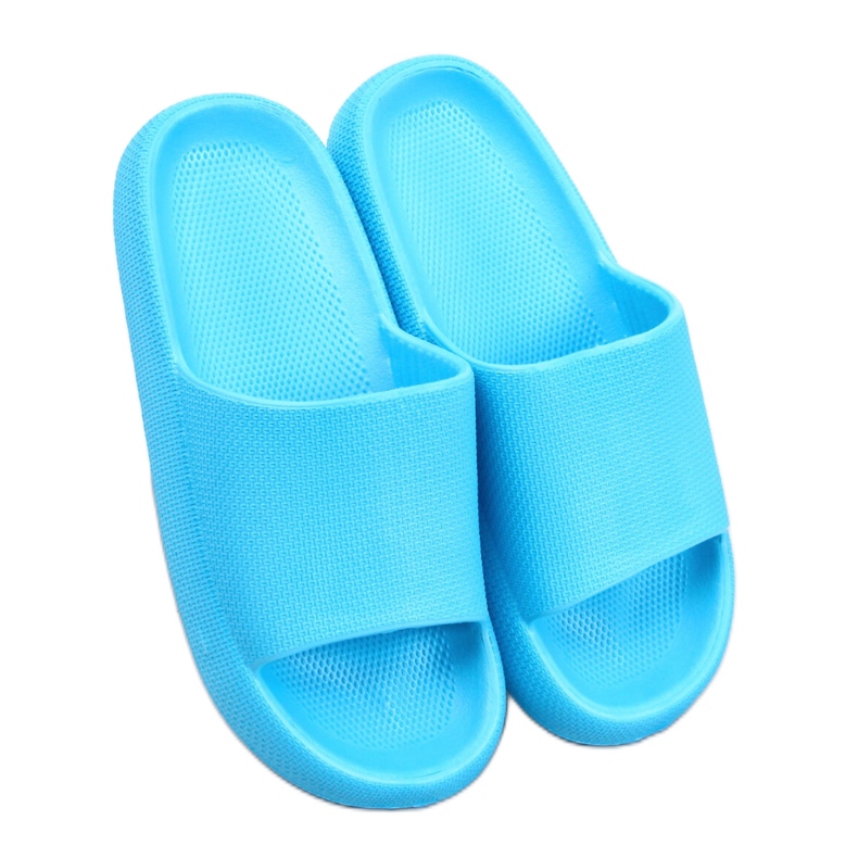 L.BLUE rubber flip-flops