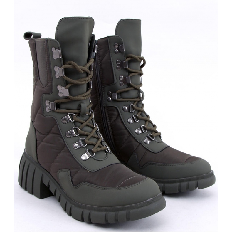 Jewel Green nylon ankle boots - Inello