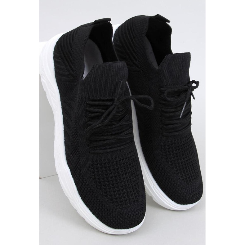 Jaussa BLACK/WHITE sock sports shoes - Inello