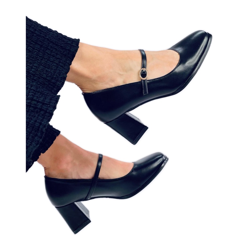 Mary Jane Keefel Black high-heeled pumps - Inello